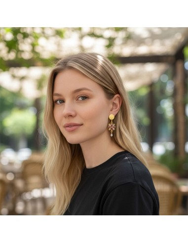Boucles d'oreilles à clips Camélia