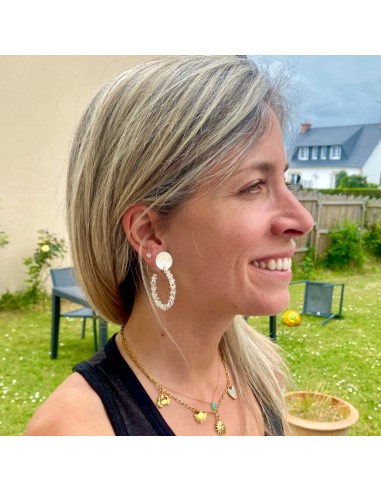 Boucles d'oreilles clips créoles Clara