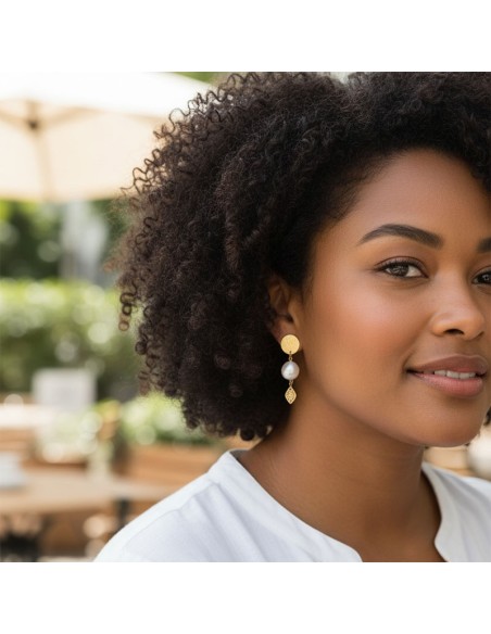 Boucle d'oreille clip Trouville