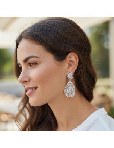 Boucles d'oreilles à clips Fès argentées