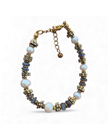 Bracelets Perles d'eau douce et pierres fines
