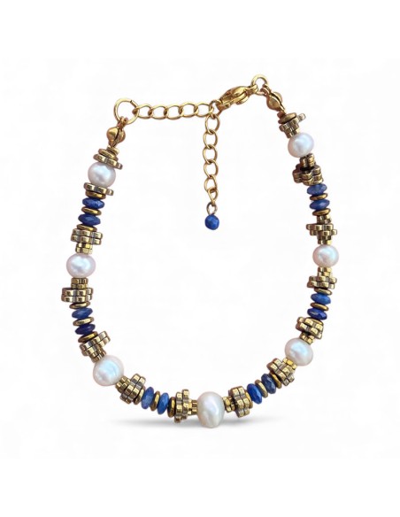 Bracelets Perles d'eau douce et pierres fines