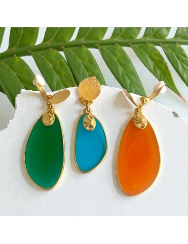 Boucles d'oreilles à clips Tropique