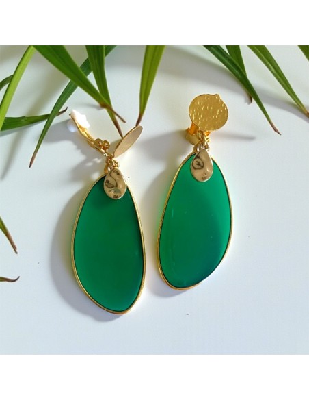 Boucles d'oreilles à clips Tropique