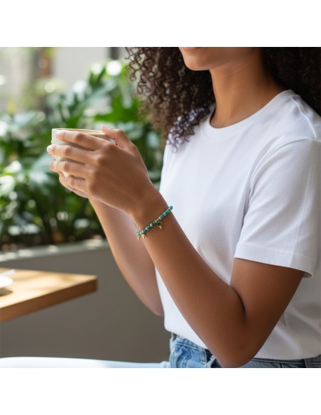 Bracelet Apatite et Amazonite