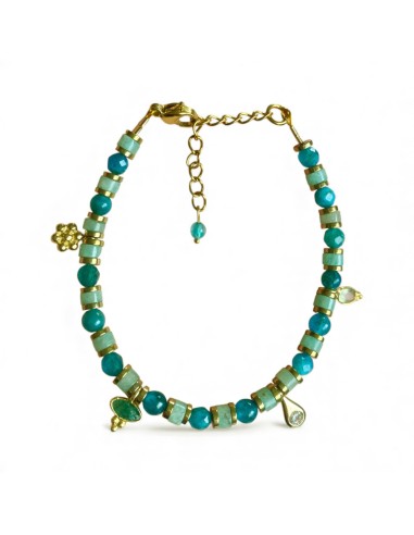 Bracelet Apatite et Amazonite