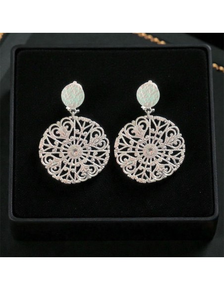 Boucles d'oreilles clips Anoda Argenté