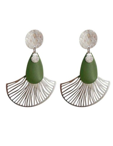 Boucles d'oreilles clip Eventail