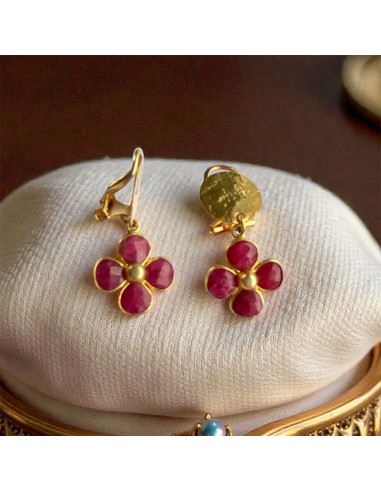 Boucles d'oreilles clips Trèfles