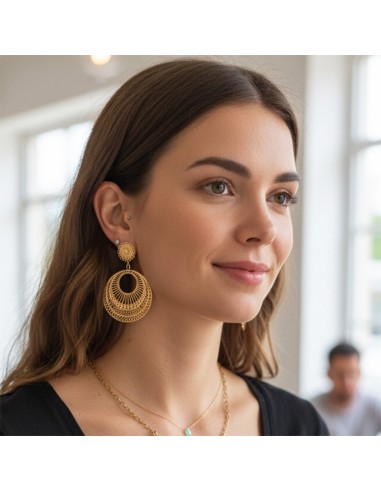 Boucles d'oreilles à clips rosées 2