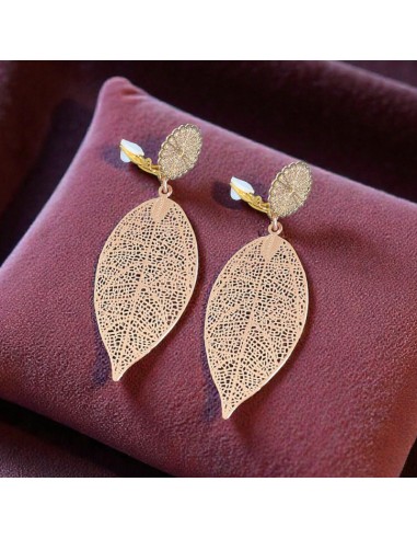 Boucles d'oreilles à clips rosées 2