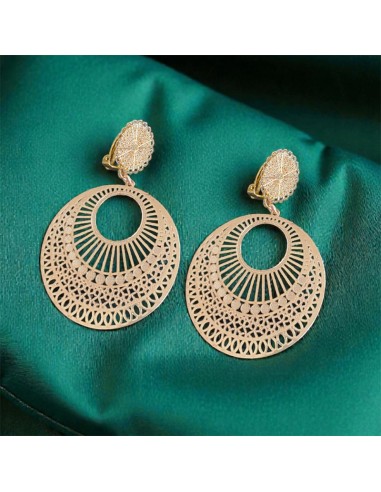 Boucles d'oreilles à clips rosées