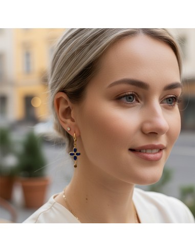 Boucles d'oreilles clips pierres fines 2