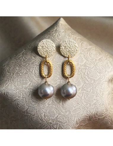 Boucles d'oreilles clips perle nacrée