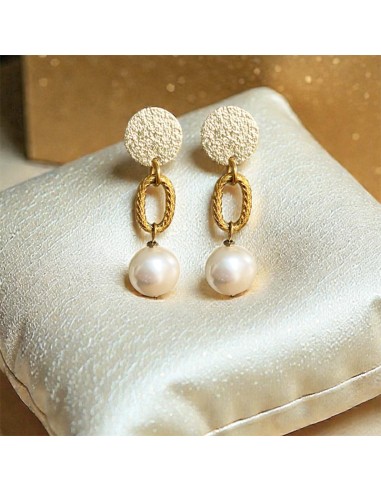 Boucles d'oreilles clips perle nacrée