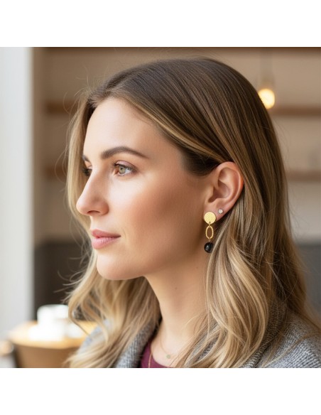 Boucles d'oreilles clips perle nacrée