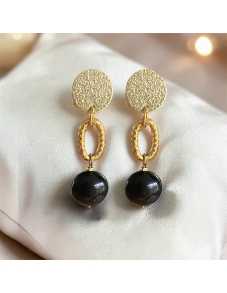 Boucles d'oreilles clips perle nacrée