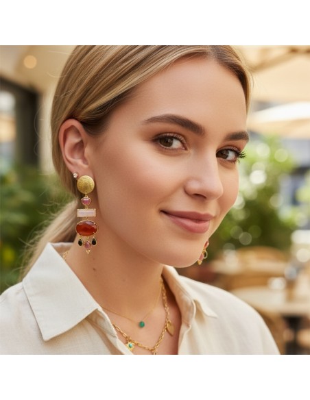 Boucles d'oreilles clips Bohème