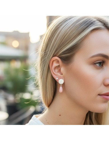 Boucles d'oreilles clips nacrées...