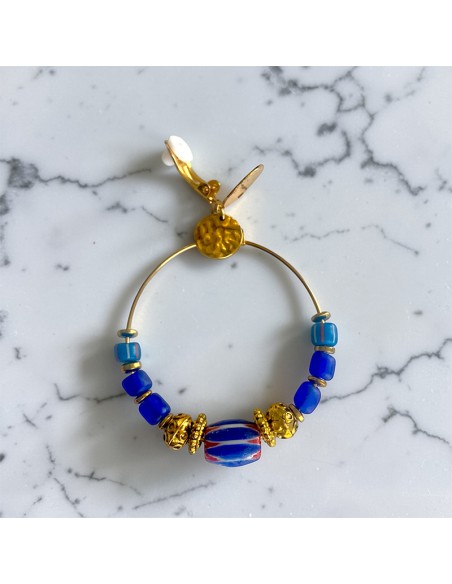 Boucles d'oreilles clips créoles Nairobie