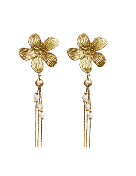 Boucles d'oreilles à clips Fleur Lumineuse