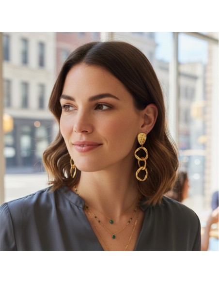 Boucles d'oreilles clips Anneaux