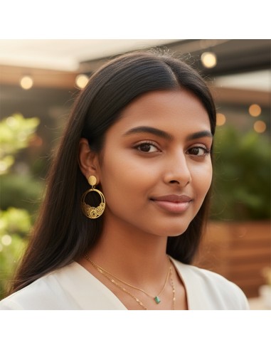 Boucle d'oreille à clip Flore