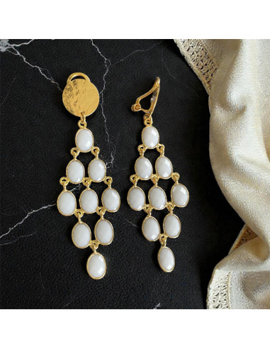Boucles d'oreilles clips Chandelier