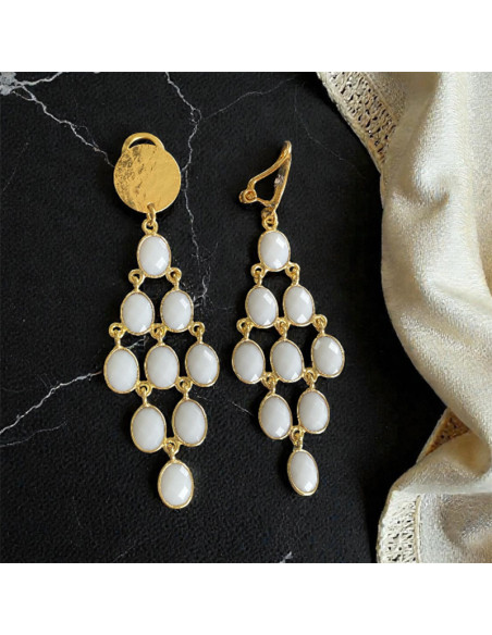 Boucles d'oreilles clips Chandelier