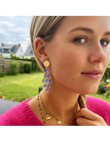 Boucles d'oreilles clips Chandelier