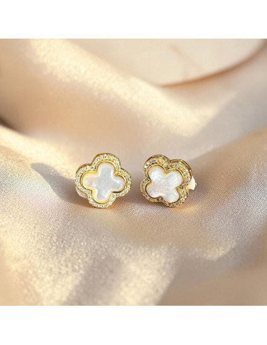 Boucles d'oreilles à clips croix