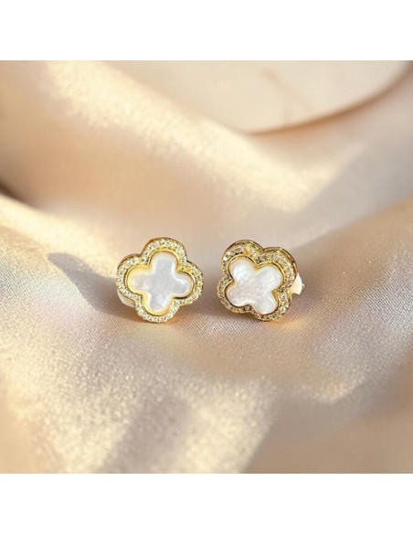 Boucles d'oreilles à clips croix