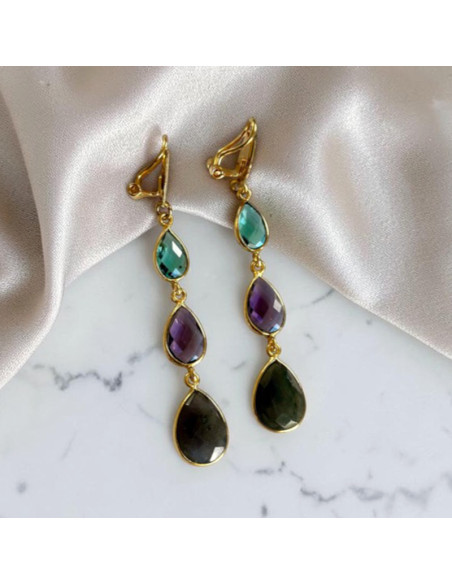 Boucles d'oreilles clips Eclipse