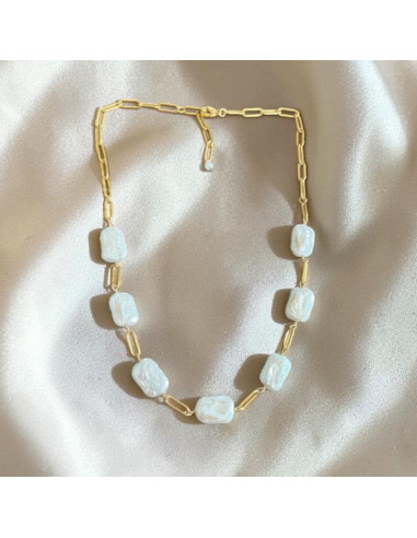 Collier Perle d'eau douce baroque 2