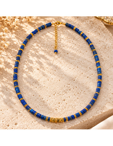 Collier Lapis Heishi