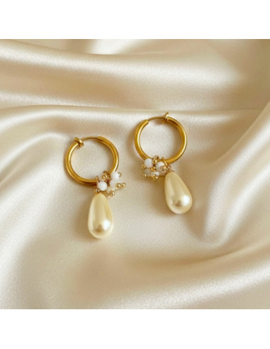 Boucles d'oreilles à clips Perla