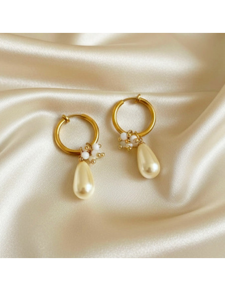 Boucles d'oreilles à clips Perla