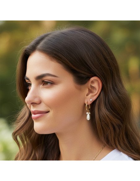 Boucles d'oreilles à clips Perla