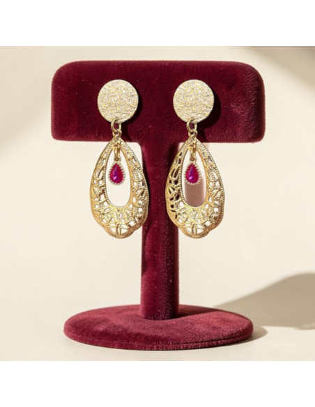 Boucles d'oreilles à clips Arabesque