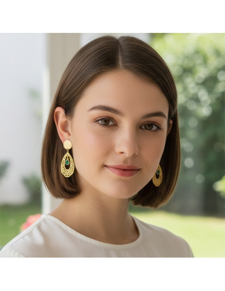 Boucles d'oreilles à clips Arabesque