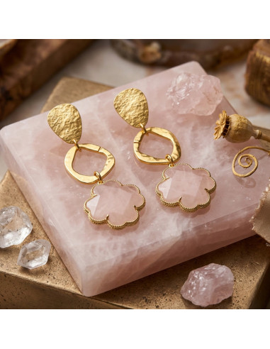Boucles d'oreilles clips Fleurs de...