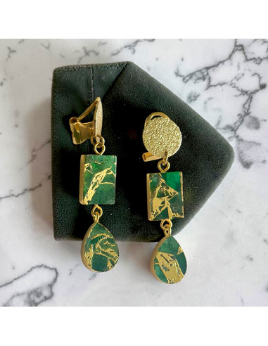Boucles d'oreilles clips éclat 2