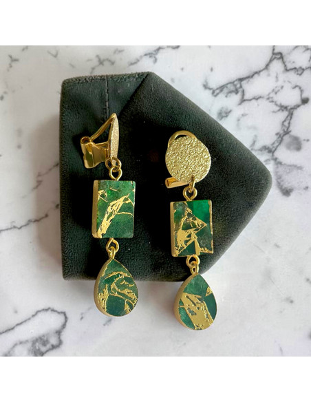 Boucles d'oreilles clips éclat