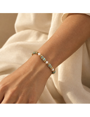 Bracelet fait main en amazonite 2