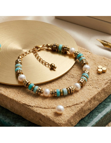 Bracelet fait main en amazonite
