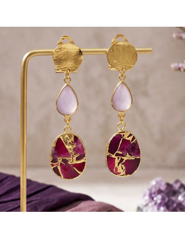 Boucles d'oreilles à clips Amazone