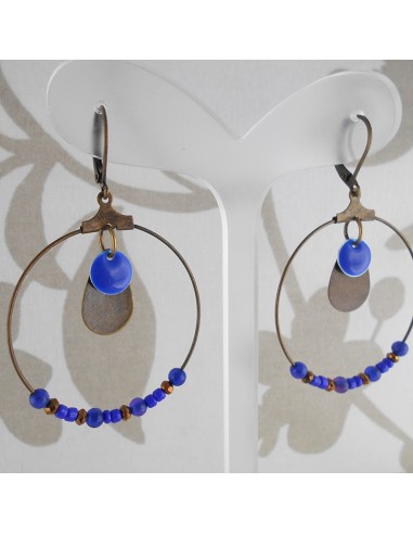 Boucles d'oreille Louxor orange 2