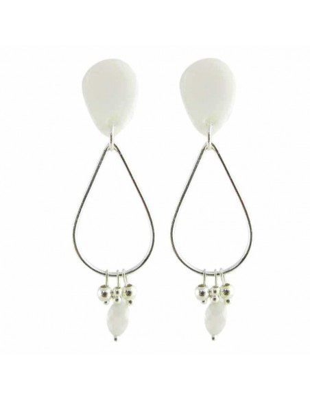 Boucles d'oreilles clips  silverine