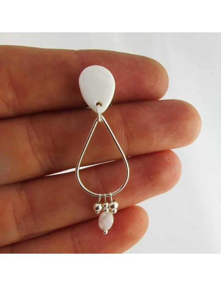 Boucles d'oreilles clips  silverine