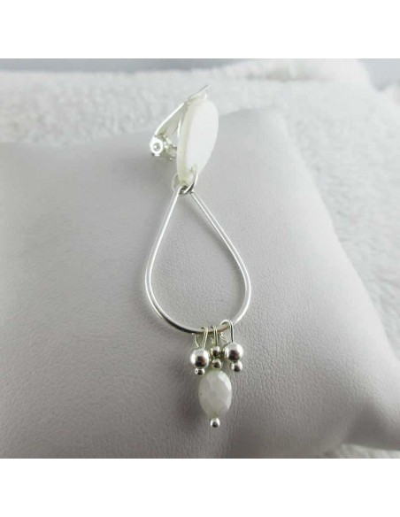 Boucles d'oreilles clips  silverine